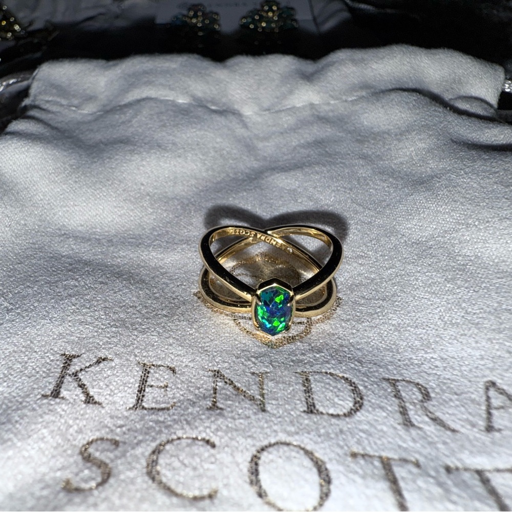 Kendra Scott Gold and Night Opal
